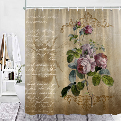 Retroplakat Dušikardin Vana ajaleht Autoparandus Toit Roosid Lilled Kangas Vannitoakaunistus Vannitoatarvikud Kardinad