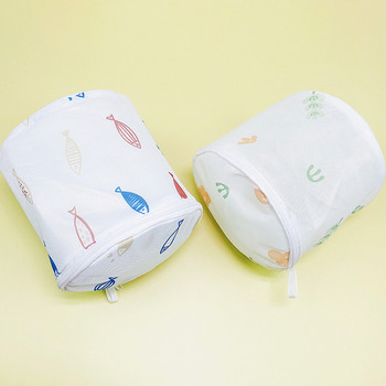 Чанти за пране с фина мрежа за грижа за сутиена Бельо Органайзер за пране Творчески щампи Кошници за бельо Полиестерна мрежеста сутиен Чанта за пране