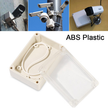 Пластмасова съединителна кутия Бяла водоустойчива кутия с електронен прозрачен капак Кутия за инструменти Кутия за електрически проекти