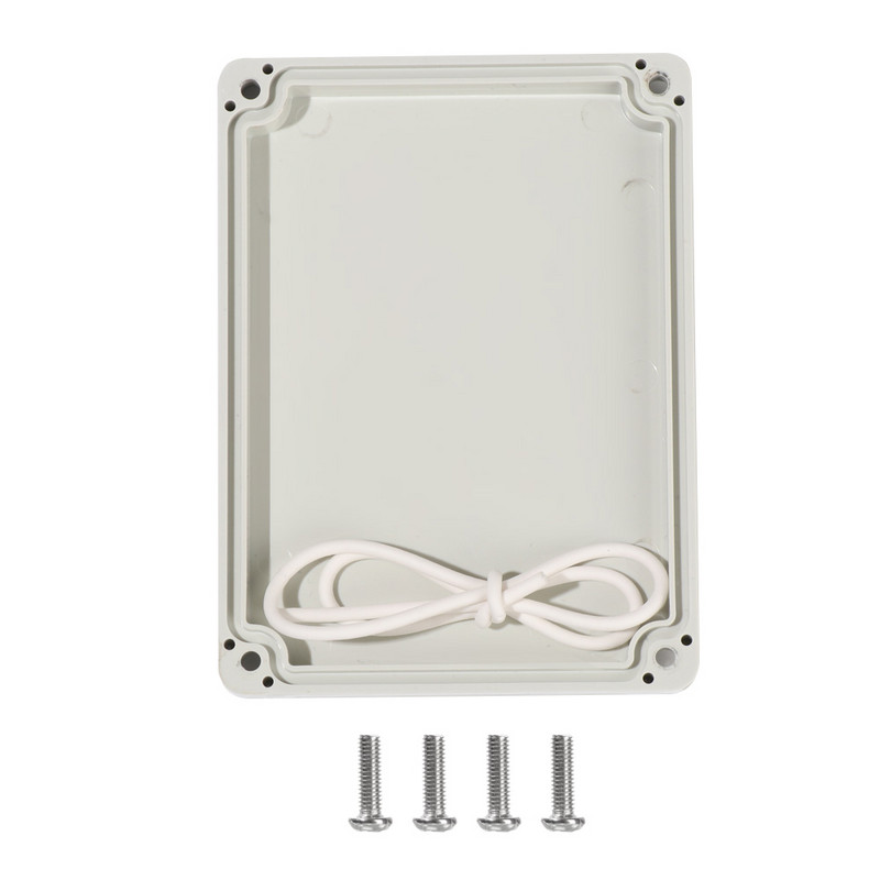 Plastmasas sadales kārba, balta ūdensnecaurlaidīga korpusa kārba elektroniskā caurspīdīgā vāka instrumenta korpusa korpusa elektriskā projekta kaste