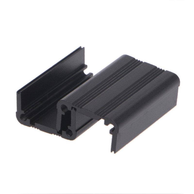 Novo DIY ekstrudirano elektroničko kućište aluminijskog kućišta, crno 40x25x25 mm
