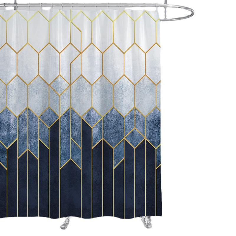 Vandeniui atspari dušo užuolaida Vonios marmuro raštas be smūgio Vonios pertvaros užuolaidos Dušo vandeniui atsparios užuolaidos