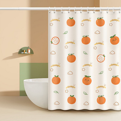 Smieklīgs kaķu dušas aizkars Jauka multfilma ar dzīvnieku rakstu ūdensizturīgs poliestera vannas aizkars Mājas dekors Vannas istabas aksesuāri Cortina