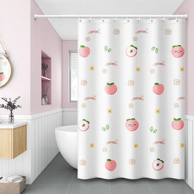 Smieklīgs kaķu dušas aizkars Jauka multfilma ar dzīvnieku rakstu ūdensizturīgs poliestera vannas aizkars Mājas dekors Vannas istabas aksesuāri Cortina