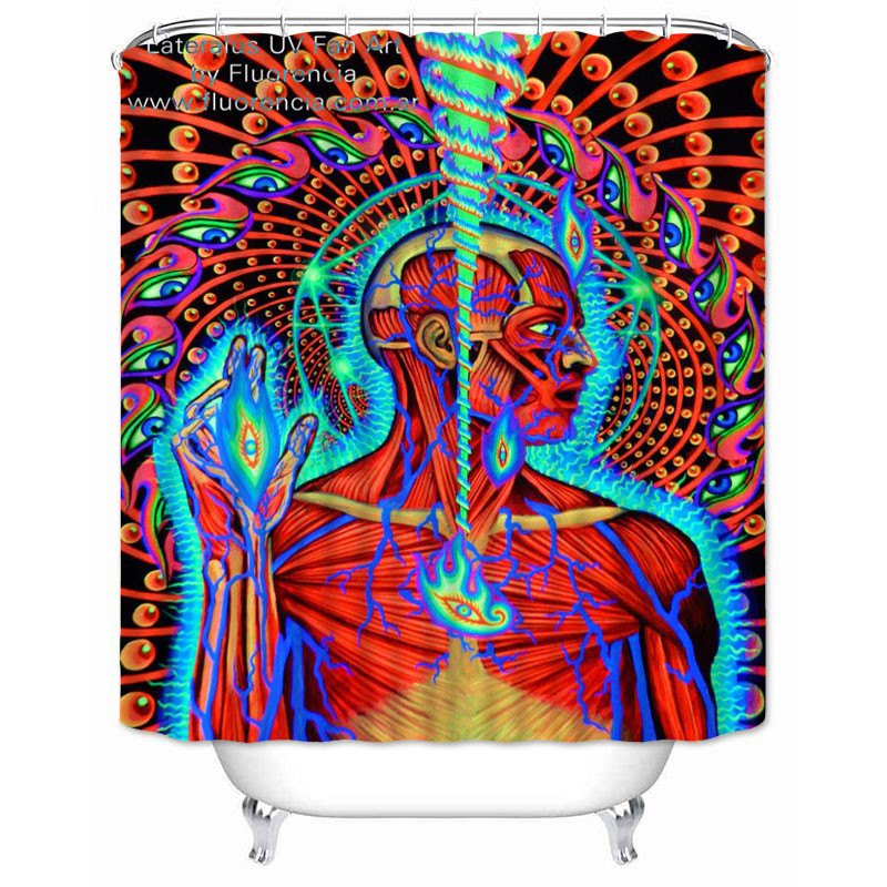 Musife prilagođena visokokvalitetna 3D print Alex Grey zavjesa za tuširanje vodootporna kupaonska poliesterska tkanina kupaonska zavjesa