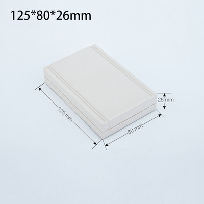 120*80*40MM Project Box uzglabāšanas futrālis Līmes kastes korpusa barošanas avota moduļa sadales korpuss ar skrūvēm