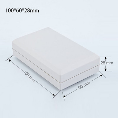 120*80*40MM Project Box uzglabāšanas futrālis Līmes kastes korpusa barošanas avota moduļa sadales korpuss ar skrūvēm