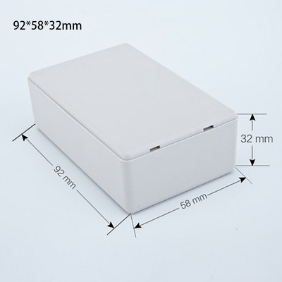 120*80*40MM Project Box uzglabāšanas futrālis Līmes kastes korpusa barošanas avota moduļa sadales korpuss ar skrūvēm