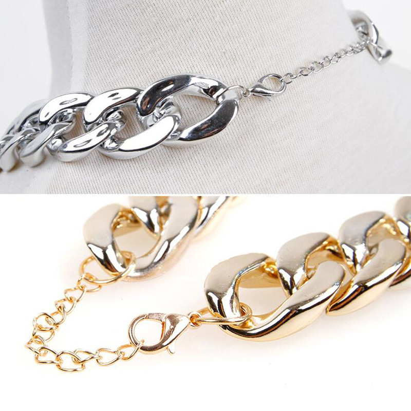 Lanac za grickalice za male pse Teddy Ogrlica za francuski buldog Srebrna/zlatna Oprema za kućne ljubimce Ogrlica za pse