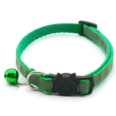 Mājdzīvnieku kaklasiksnas ar zvaniņiem Jauka kaklasiksna kaķu suņu kakla siksnām Regulējamas atstarojošas āra mazas suņu kaklasiksnas mājdzīvnieku piederumi