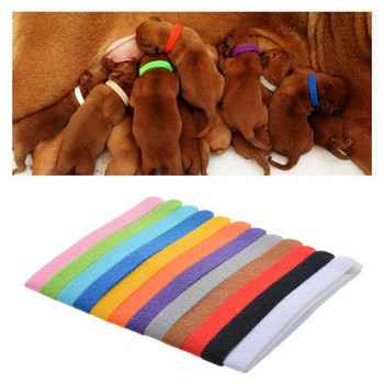 12 ΤΕΜ/ΣΕΤ Αναγνωριστικό κολάρο Whelp Kitten Dog Velvet Practical Nylon Reusable Puppy ID Collar Pet Supplies