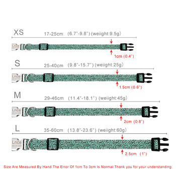 Προσαρμοσμένο κολάρο σκύλου DIY Όνομα Κολάρο για κατοικίδια Πινακίδα ταυτότητας με χαραγμένη ετικέτα για μικρά μεσαία μεγάλα σκυλιά Pitbull Pug