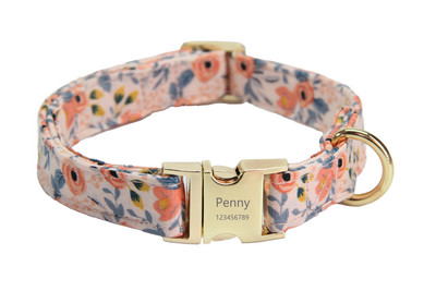 Personalizirani materijal Ogrlica za pse Prilagođena ogrlica za kućne ljubimce Ugravirana ID oznaka Informacije o kopči na pločici s imenom