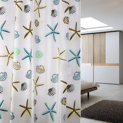 1gab PEVA dušas aizkars ar nerūsējošā tērauda sprādzi Vannas istabas ūdensnecaurlaidīgs nodalījuma ekrāns vannas istabas abažūrs 180x180cm mājas viesnīcai