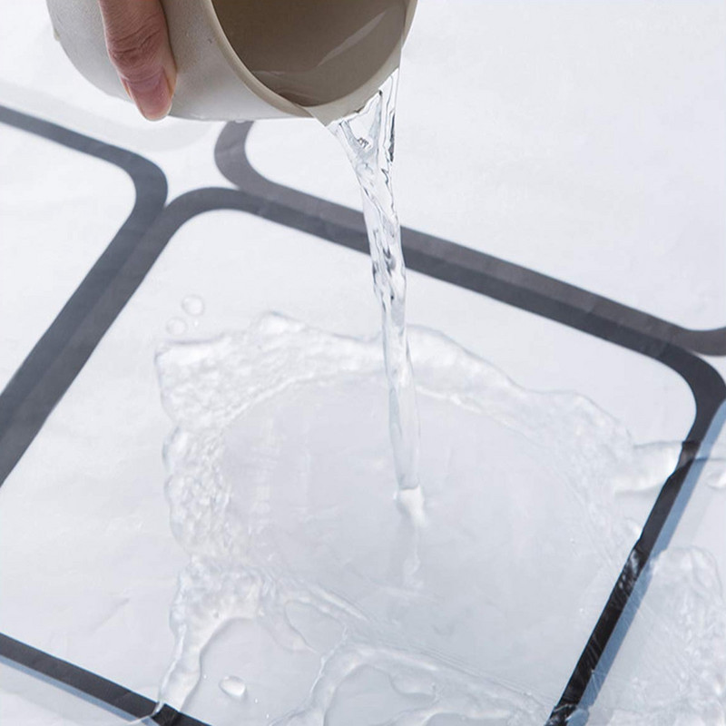 1gab PEVA dušas aizkars ar nerūsējošā tērauda sprādzi Vannas istabas ūdensnecaurlaidīgs nodalījuma ekrāns vannas istabas abažūrs 180x180cm mājas viesnīcai