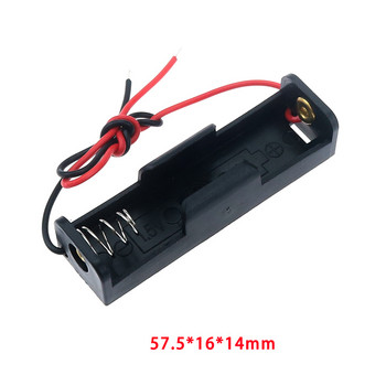 Черен пластмасов калъф за съхранение на захранваща батерия с размер AA, държач на кутията, кабели с 1 2 3 4 5 6 слота, калъф за съхранение на батерия AA