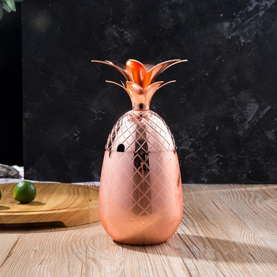 Forma de ananas din oțel inoxidabil pahar de cocktail decor accesorii bar cocktail