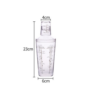 Компютърен прозрачен шейкър Boston Shaker Graduated Cocktail Shake Glass Bartender Kit Бармански аксесоари Дозатор за алкохол Барове