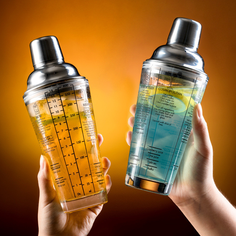 Xeoleo sveķu kokteiļa krūze Vīns Martini Bostonas kokteiļa krūze kokteiļa krūze piena tējas kokteiļa krūze Rokas kratītājs ar skalu kratītāju Piena tēja