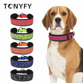 Κολάρο σκύλου Άνετο μαλακό λαιμό Ρυθμιζόμενο φαρδύ και αντανακλαστικό ανθεκτικό για μεσαίου μεγέθους σκύλους Βόλτα για κατοικίδια προμήθειες