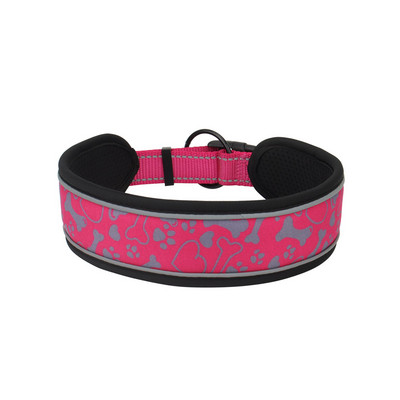 Κολάρο σκύλου Άνετο μαλακό λαιμό Ρυθμιζόμενο φαρδύ και αντανακλαστικό ανθεκτικό για μεσαίου μεγέθους σκύλους Βόλτα για κατοικίδια προμήθειες