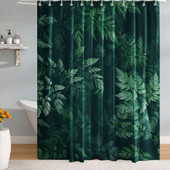 Prirodni krajolici Kupaonska zavjesa s kukama Zavjese s uzorkom zelenih biljaka za spavaću sobu Pokrivač za kupanje Pregrada za WC