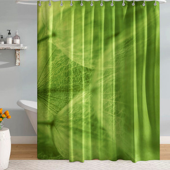 Естествени пейзажи Завеса за баня с куки Грийн Растения Шарени завеси за спалня Покривало за баня Тоалетна преграда