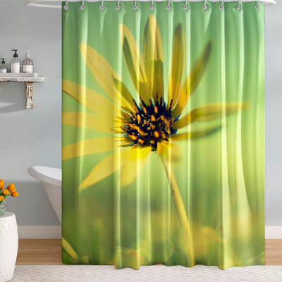 Prirodni krajolici Kupaonska zavjesa s kukama Zavjese s uzorkom zelenih biljaka za spavaću sobu Pokrivač za kupanje Pregrada za WC