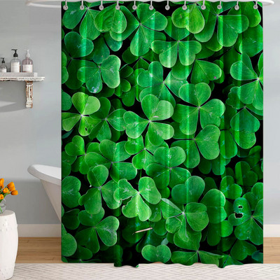 Prirodni krajolici Kupaonska zavjesa s kukama Zavjese s uzorkom zelenih biljaka za spavaću sobu Pokrivač za kupanje Pregrada za WC