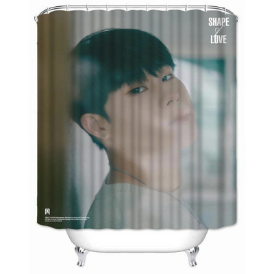 Musife prilagođena visokokvalitetna MONSTA X zavjesa za tuširanje Vodootporna kupaonska zavjesa od poliesterske tkanine