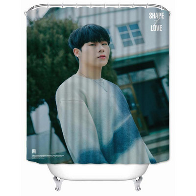 Musife prilagođena visokokvalitetna MONSTA X zavjesa za tuširanje Vodootporna kupaonska zavjesa od poliesterske tkanine