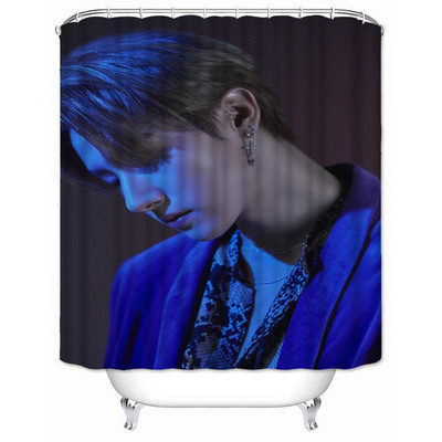 Musife prilagođena visokokvalitetna MONSTA X zavjesa za tuširanje Vodootporna kupaonska zavjesa od poliesterske tkanine