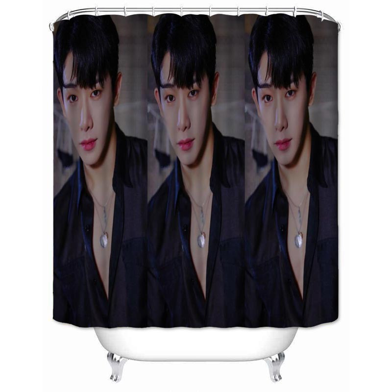 Musife prilagođena visokokvalitetna MONSTA X zavjesa za tuširanje Vodootporna kupaonska zavjesa od poliesterske tkanine