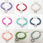 1PC Modna ogrlica za pse s kamenčićima za male pse Chihuahua mačka Biserni lančići s privjeskom S draguljima SML Dobavljač proizvoda za kućne ljubimce Mops