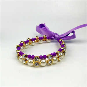 1PC Modna ogrlica za pse s kamenčićima za male pse Chihuahua mačka Biserni lančići s privjeskom S draguljima SML Dobavljač proizvoda za kućne ljubimce Mops