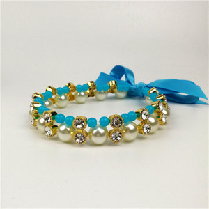 1PC Modna ogrlica za pse s kamenčićima za male pse Chihuahua mačka Biserni lančići s privjeskom S draguljima SML Dobavljač proizvoda za kućne ljubimce Mops