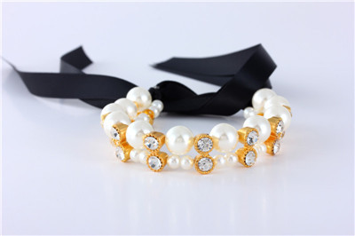 1PC Modna ogrlica za pse s kamenčićima za male pse Chihuahua mačka Biserni lančići s privjeskom S draguljima SML Dobavljač proizvoda za kućne ljubimce Mops