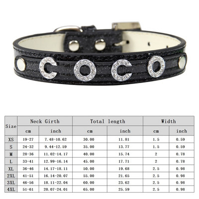 Personalizirana ogrlica za pse Bling Rhinestone DIY imena Puppy Cat Kožne ogrlice Mali veliki psi Ogrlica Besplatno ime Dodaci za kućne ljubimce