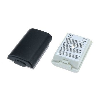 YuXi 1PCS черно-бял калъф за батерии, капак за безжичен контролер Xbox 360/xbox360, акумулаторна батерия