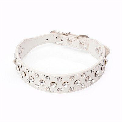 Širina PU kožna ogrlica za kućne ljubimce Okrugla blistava šteneta Puppy Dog Choker Cat Ogrlica za male srednje pse