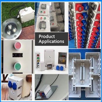 Пластмасова ABS разклонителна кутия Винтов кабел Персонализирана водоустойчива разклонителна кутия IP66 Външна електрическа разклонителна кутия