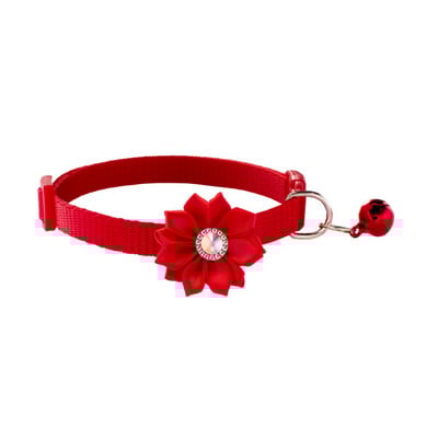 Animal de companie Guler pentru câini Clopoțel Personalizat Ajustabil Panglică de nailon Flori minunate Pisici Colier Câini Accesorii Articole pentru animale de companie Purtare ușor