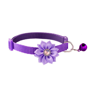 Animal de companie Guler pentru câini Clopoțel Personalizat Ajustabil Panglică de nailon Flori minunate Pisici Colier Câini Accesorii Articole pentru animale de companie Purtare ușor