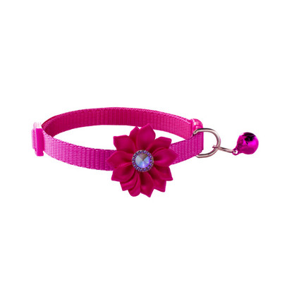 Animal de companie Guler pentru câini Clopoțel Personalizat Ajustabil Panglică de nailon Flori minunate Pisici Colier Câini Accesorii Articole pentru animale de companie Purtare ușor