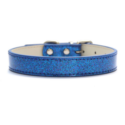 Bling kožna ogrlica za pse, mačke, svjetlucavi materijal, ogrlice s trakom za štene za male srednje velike pse, dodaci, crveno ružičasta XS-3XL