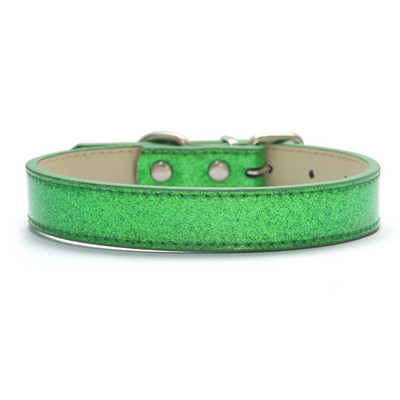 Bling kožna ogrlica za pse, mačke, svjetlucavi materijal, ogrlice s trakom za štene za male srednje velike pse, dodaci, crveno ružičasta XS-3XL