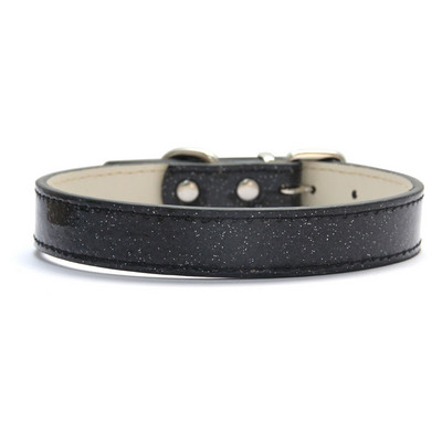 Bling kožna ogrlica za pse, mačke, svjetlucavi materijal, ogrlice s trakom za štene za male srednje velike pse, dodaci, crveno ružičasta XS-3XL