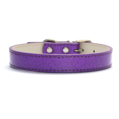 Bling kožna ogrlica za pse, mačke, svjetlucavi materijal, ogrlice s trakom za štene za male srednje velike pse, dodaci, crveno ružičasta XS-3XL