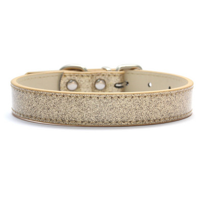 Bling kožna ogrlica za pse, mačke, svjetlucavi materijal, ogrlice s trakom za štene za male srednje velike pse, dodaci, crveno ružičasta XS-3XL