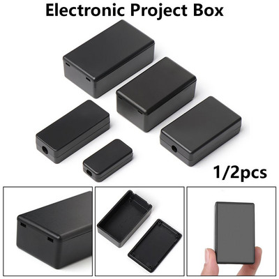 Hot Sale 9 μεγεθών ABS Plastic Electronic Project Box Υψηλής ποιότητας Μαύρη θήκη για όργανα Κουτιά περίβλημα αδιάβροχο κάλυμμα